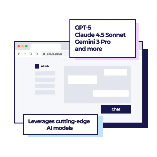 AIHub Chat Interface - Access GPT-5, Claude 4.5 Sonnet, Gemini 3 Pro and more
